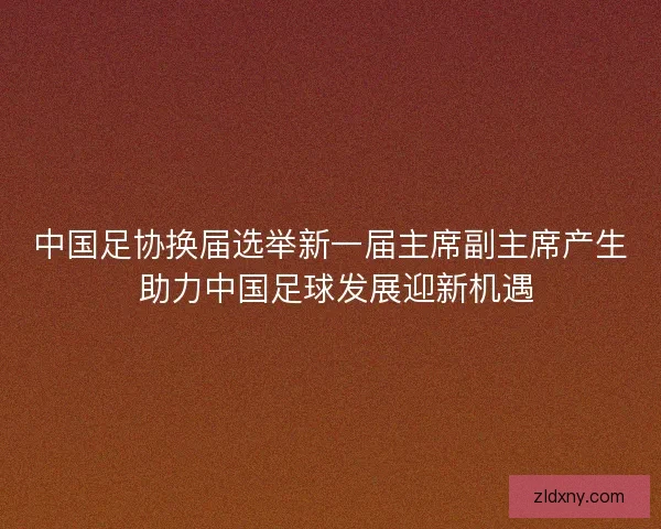 中国足协换届选举新一届主席副主席产生 助力中国足球发展迎新机遇