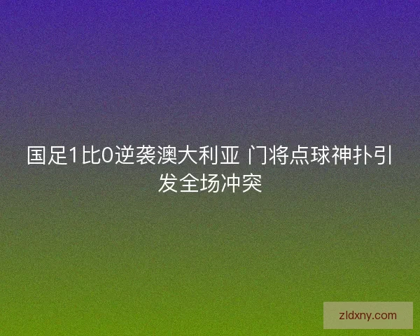 国足1比0逆袭澳大利亚 门将点球神扑引发全场冲突